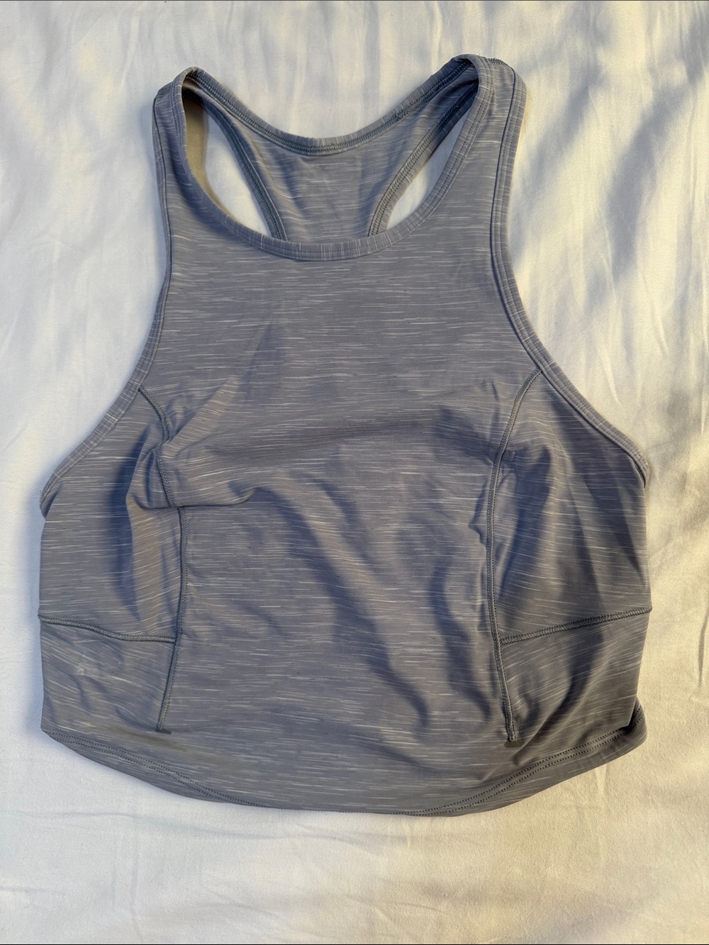 lululemon athletica Heathered Slate High-Neck Racerback tank